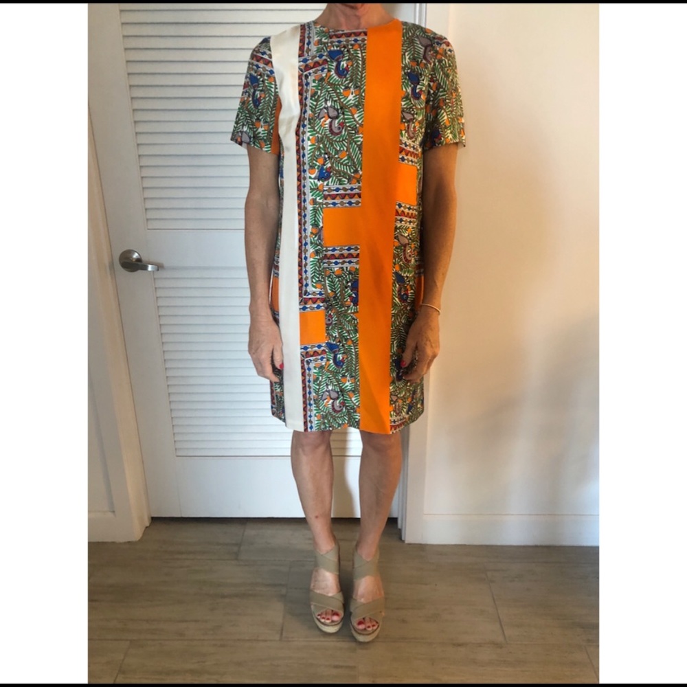 Tory Burch Printed Silk Dress - Picture 3 of 4